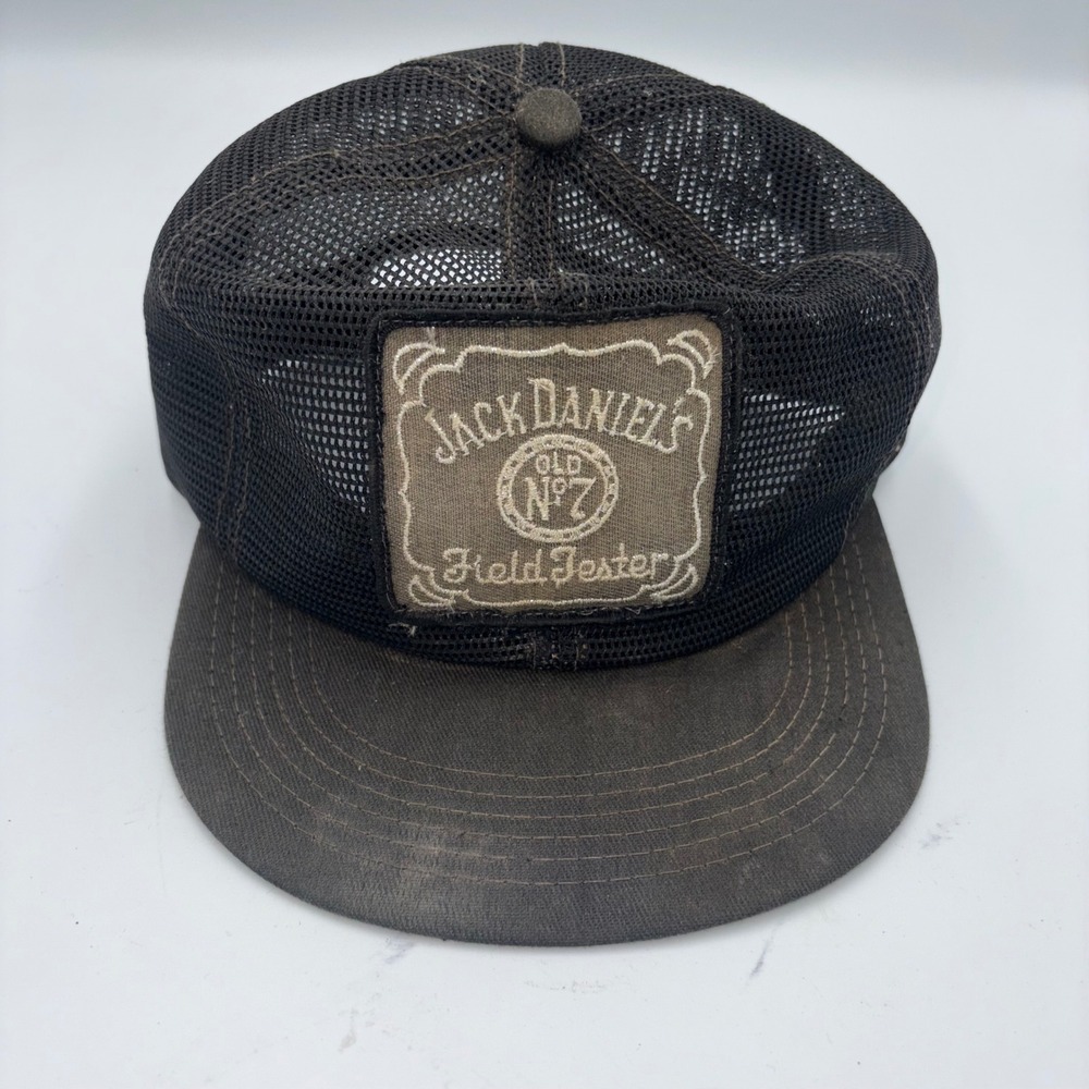 Vintage Jack Daniels Old No 7 Field Tester Trucker Hat K-Brand Mesh Snapback Cap